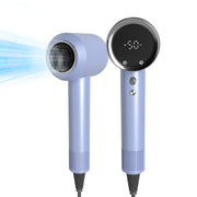 F28 purple hair dryer front and rear view
