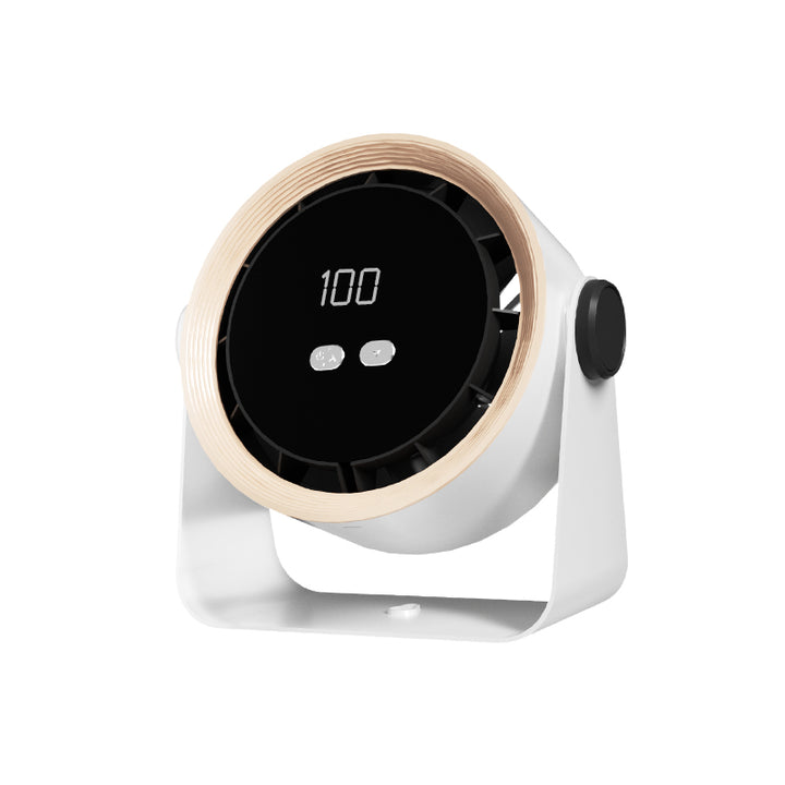 White FSZ01 desktop fan with digital display